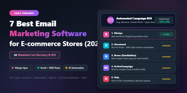 7 Best Email Marketing Software for E-commerce Stores in 2026