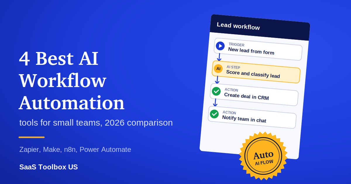 4 Best AI Workflow Automation Tools for Small Teams (2026)