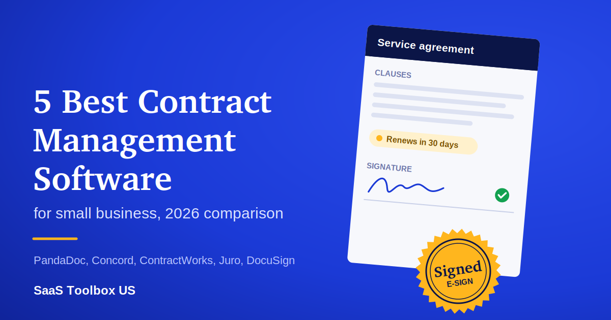 5 Best Contract Management Software for Small Business (2026)