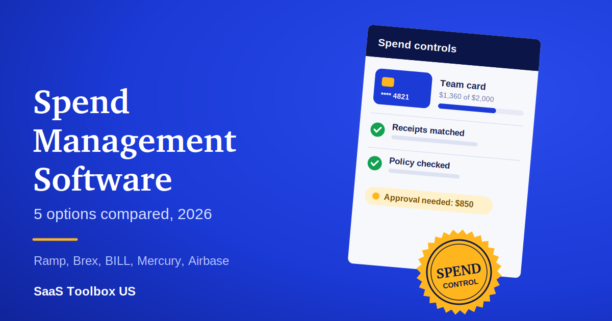 Spend Management Software (2026): 5 Options Compared